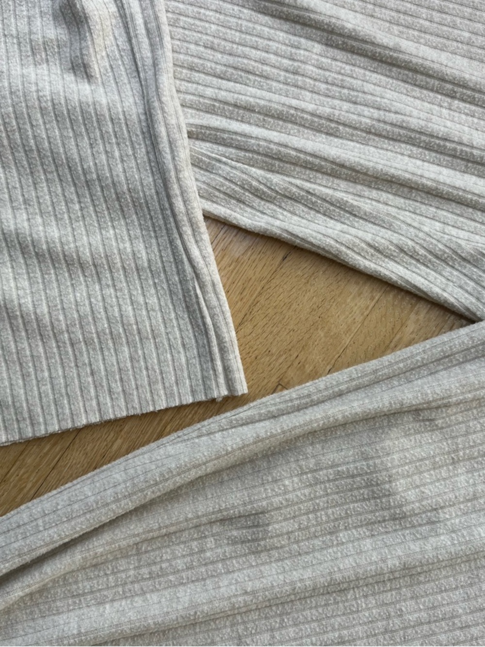 Splendid Neutral Ribbed Knit Lounge Set - Cream - Picture 5 of 5